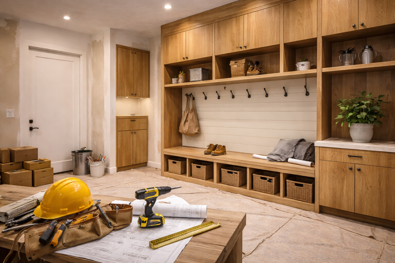 Staged home interior