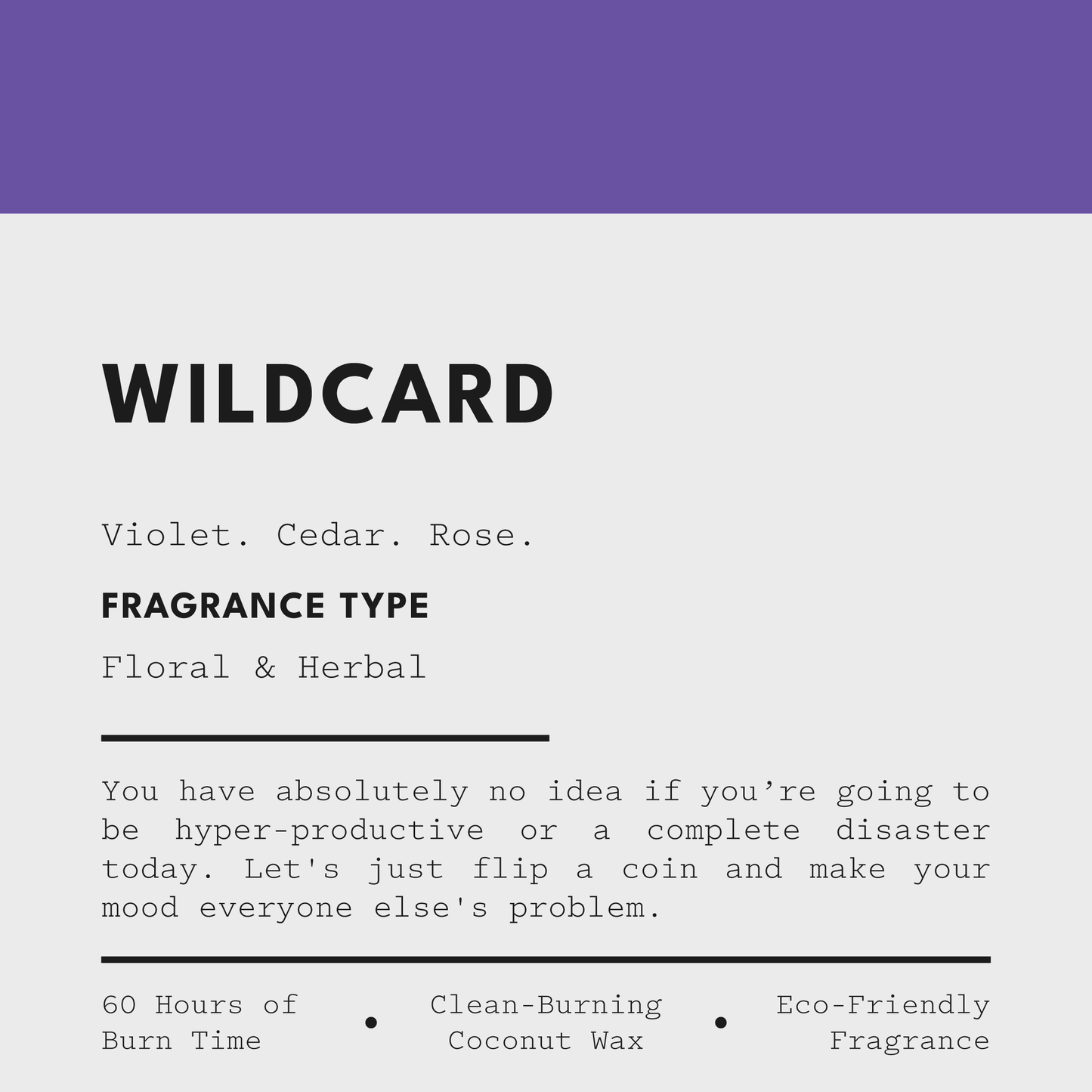 WILDCARD Candle